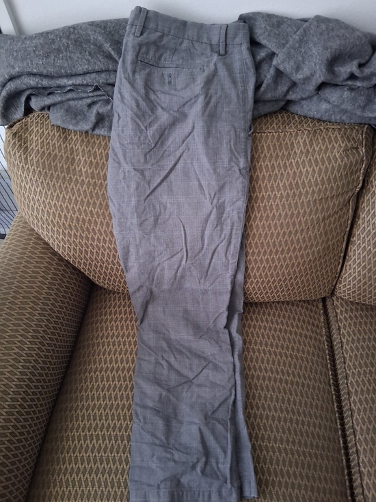 Banana Republic Other - Banana Republic Gray Plaid Kentfield Pants 34x30